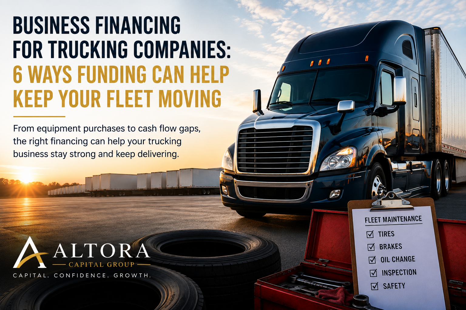 Business financing for trucking companies and fleet operations