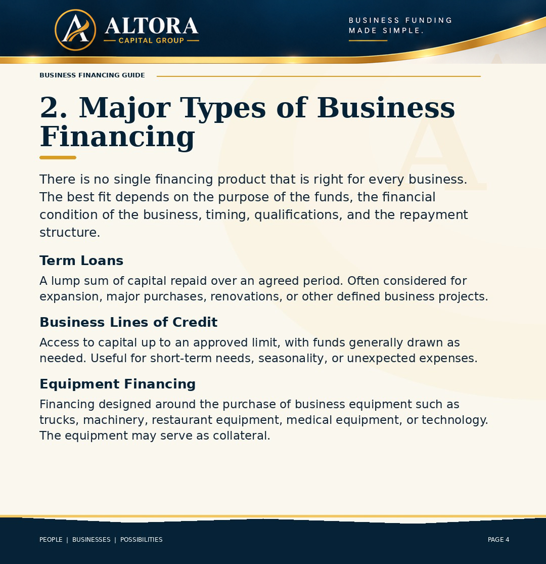 Business Financing Guide page 4