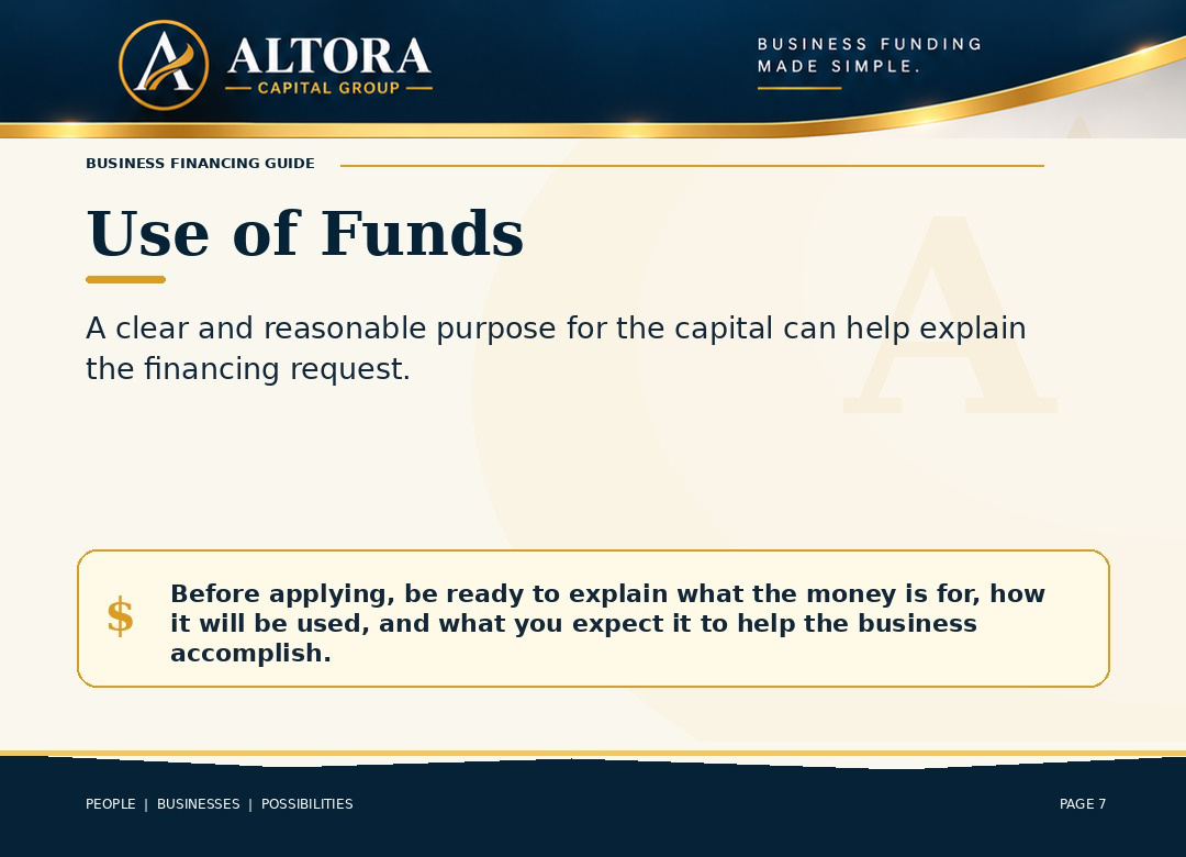 Business Financing Guide page 7